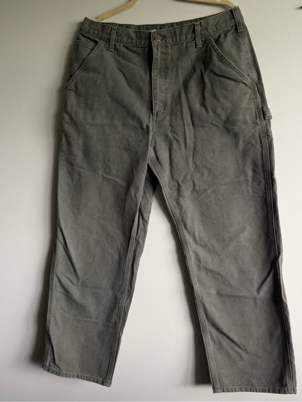 Carhartt Men's Olive Work Pants